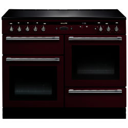 Rangemaster Hi-LITE 110 Induction Hob Range Cooker Cranberry